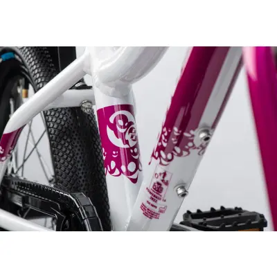 GHOST Powerkid 16 Pearl White/Candy Magenta Gloss