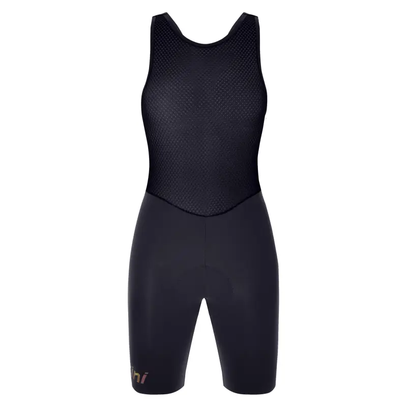 Šortky s trakmi SANTINI Unico Lady Black