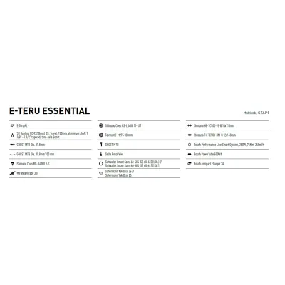 GHOST E-Teru Essential 27,5 B500 Grey/Blue - S