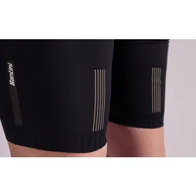 Kraťasy s trakmi SANTINI Plush Nero