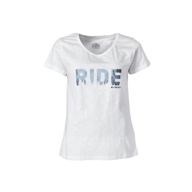 Dámske tričko GHOST Casual ine Ride White/Ice Blue