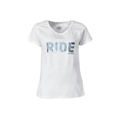 Dámske tričko GHOST Casual ine Ride White/Ice Blue