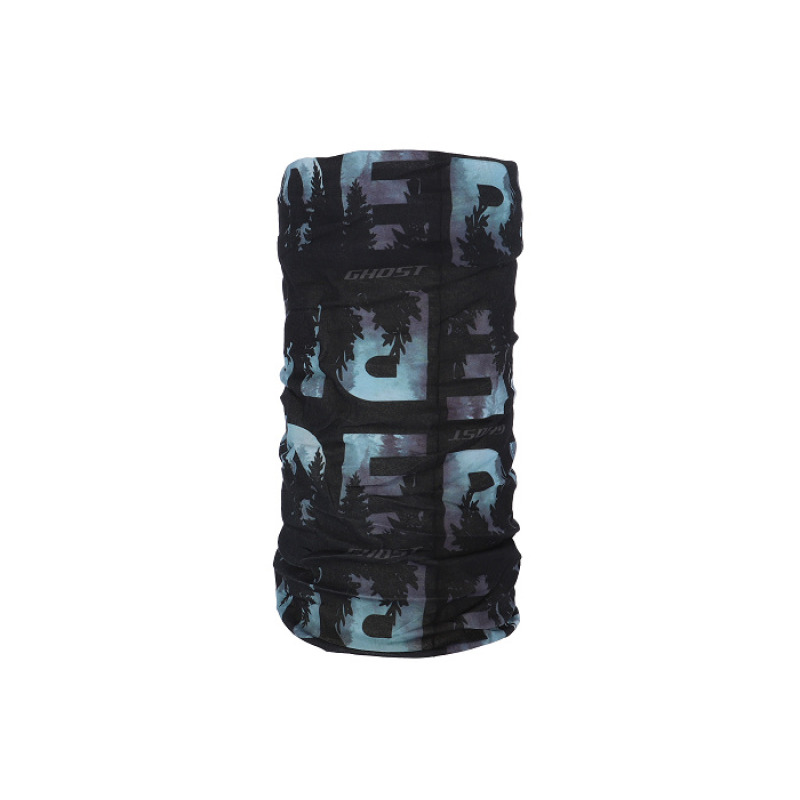 Multifunkčná šatka GHOST RIDE Black/Ice Blue