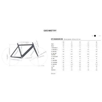 LOOK 875 RS Madison Proteam Black Glossy Track Alex Wh