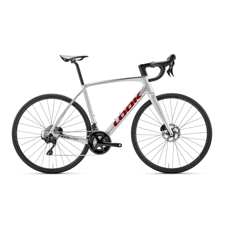 LOOK 765 Optimum 2 Disc Metallic Silver True Blood Satin 105 Mix 12 Shimano Wh-RS171