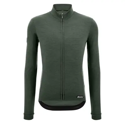 Dres s dlhým rukávom SANTINI Impetus Zip Green