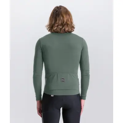 Dres s dlhým rukávom SANTINI Impetus Zip Green