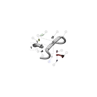 Riadidlá LOOK Combo Aero Handlebar Carbon Proteam Mat Glossy  C To C AFM