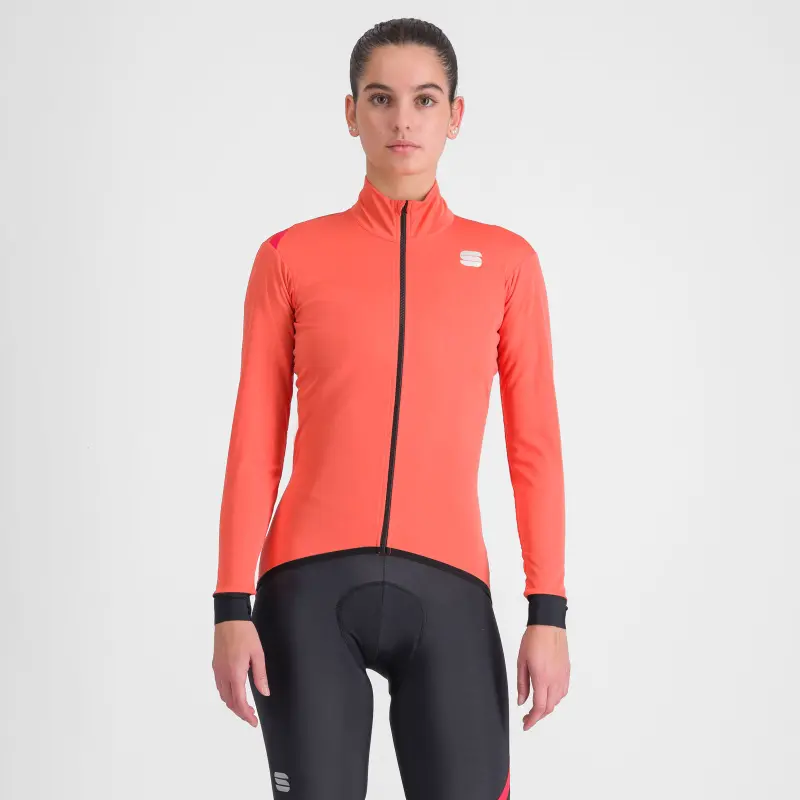 Přechodná cyklistická dámská bunda Sportful Fiandre Light NoRain pompelmo
