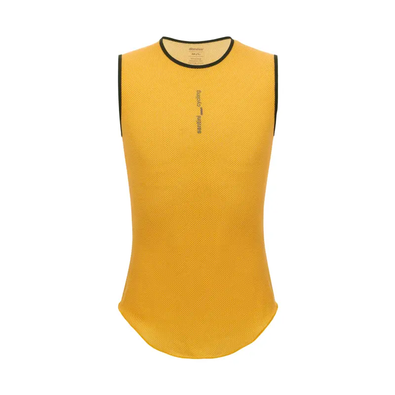 Funkčné tričko bez rukávov SANTINI Delta Yellow - XS