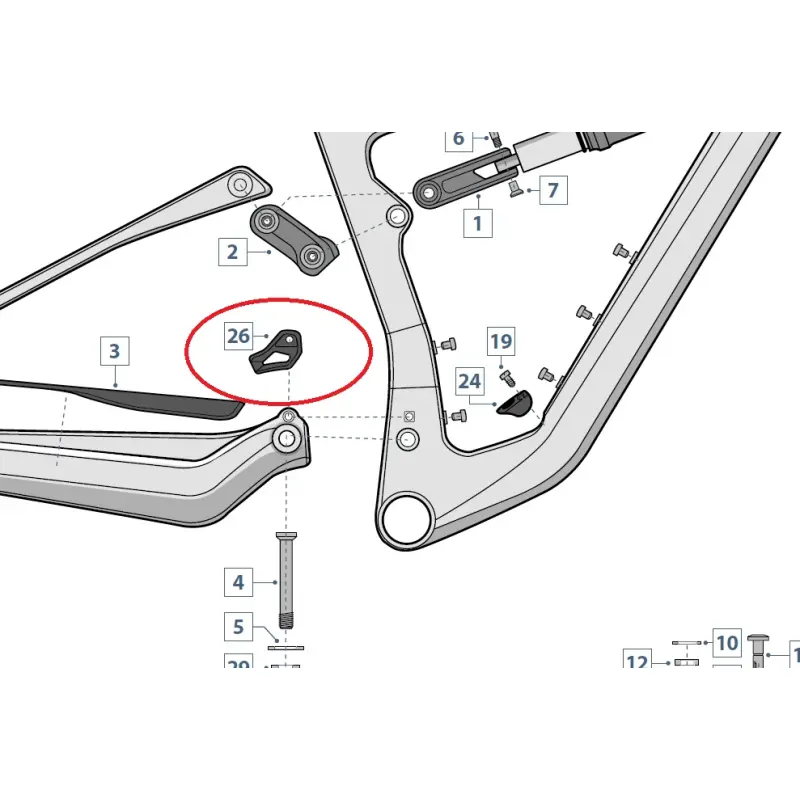Vodítko reťaze LAPIERRE XR/XRM 2022-25