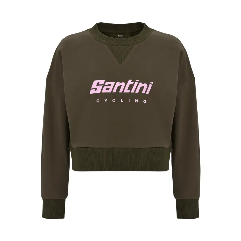 Krátká dámská mikina SANTINI Brand Green