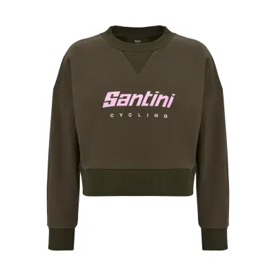 Krátká dámská mikina SANTINI Brand Green