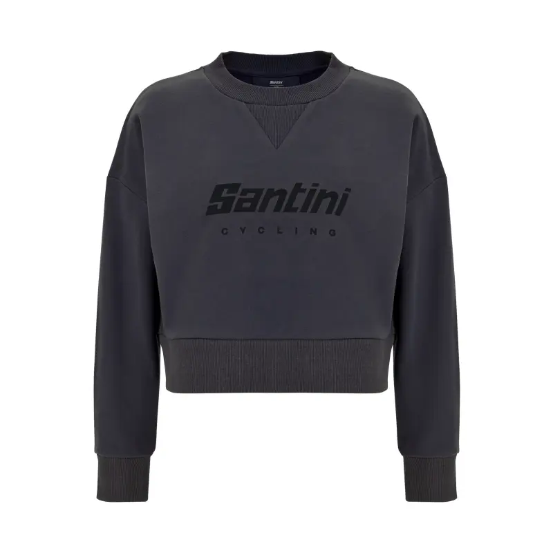 Krátká dámská mikina SANTINI Brand Grey