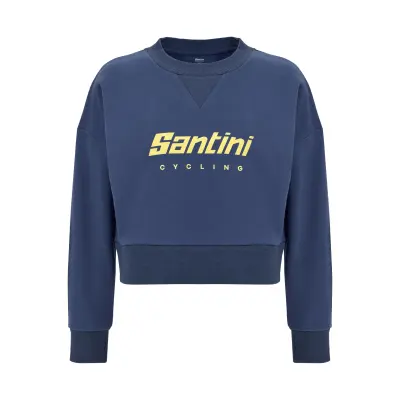 Krátká dámská mikina SANTINI Brand Blue
