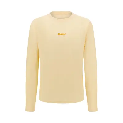 Tričko s dlhým rukávom SANTINI Brand Cream