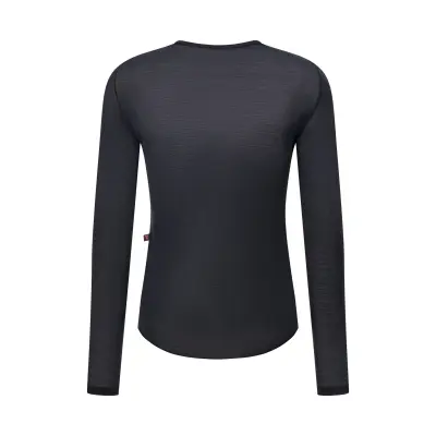 Funkční triko s dlouhým rukávem SANTINI Dry Black - /S
