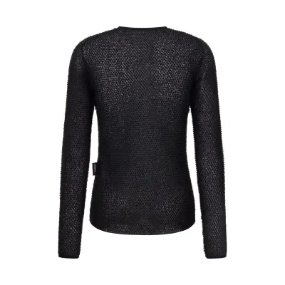 Funkční triko s dlouhým rukávem SANTINI Alpha Black - /S