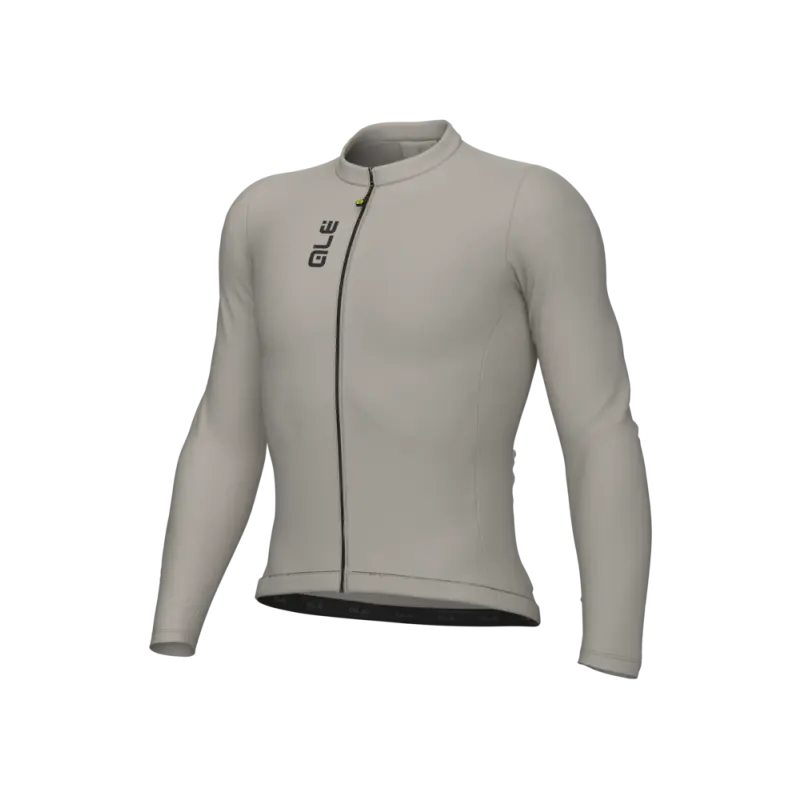 Férfi hosszú ujjú nyári kerékpáros mez Alé Cycling Color Block Pragna bézs