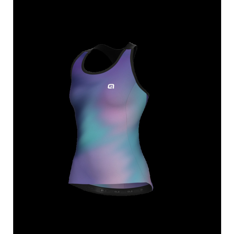Letný cyklistický dres bez rukávov Alé Cycling Aurora Pragma dámsky fialový