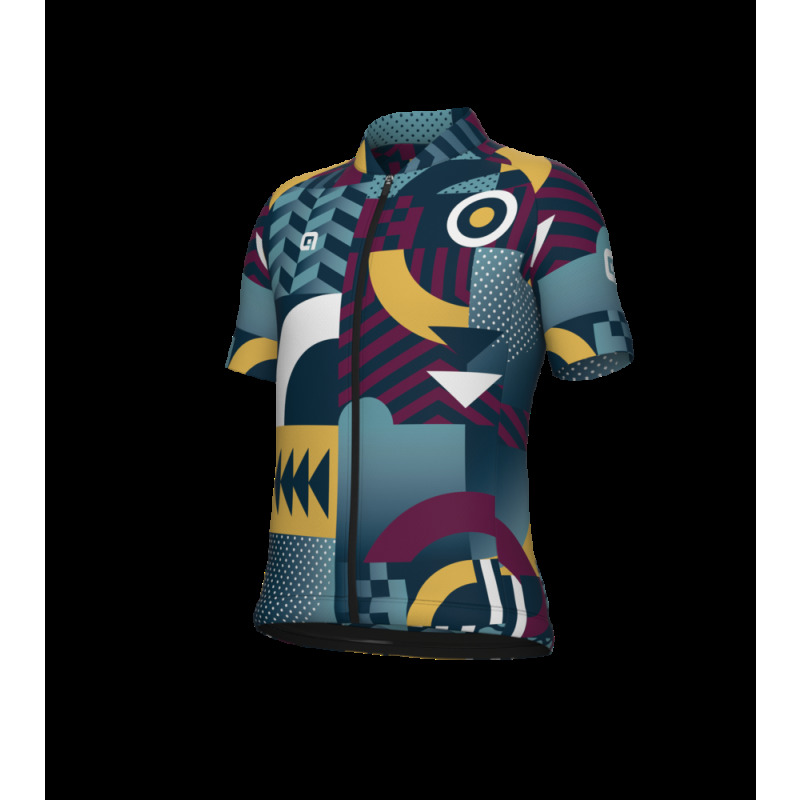 Letní cyklistický dres dětský Alé Cycling Kid Games hnědý