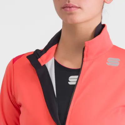 Sportful FIANDRE MEDIUM dámska bunda červený grepfruit