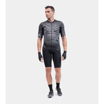 Letní cyklistický dres ALÉ pánský PR-S CHECKER