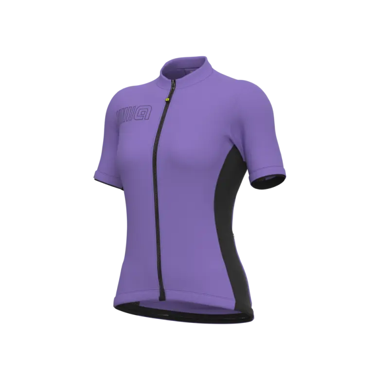 Letní cyklistický dámský dres Alé Cycling Solid Color Block Lady fialový