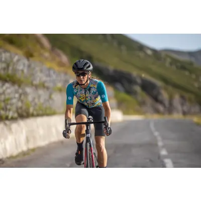 Letní cyklistický dres ALÉ dámský HIBISCUS PR-E