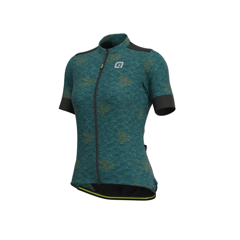 Letný cyklistický dres dámsky ALÉ OFF-ROAD GRAVEL JOSHUA zelený 