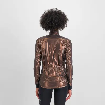 Sportful GIARA dámska zbaliteľná bunda metal bronze