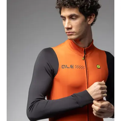 Zateplený cyklistický dres ALÉ pánský FONDO 2.0 SOLID