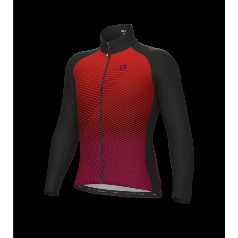Zimná cyklistická bunda pánska Alé Cycling Modular Pragma červená