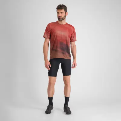 Sportful FLOW GIARA tričko cayenna red/mud