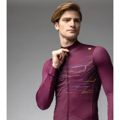 Zateplený cyklistický dres ALÉ pánský PR-E MEGABYTE