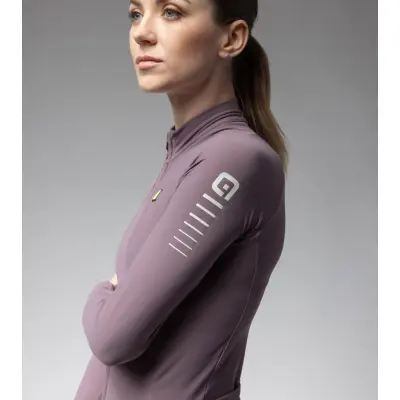 Zateplený cyklistický dres ALÉ dámský WARM RACE R-EV1   