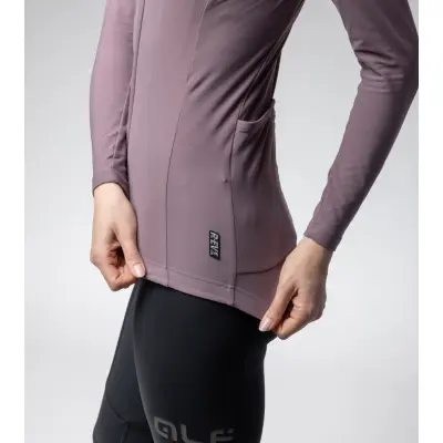 Zateplený cyklistický dres ALÉ dámský WARM RACE R-EV1   
