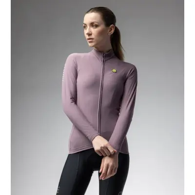 Zateplený cyklistický dres ALÉ dámský WARM RACE R-EV1   