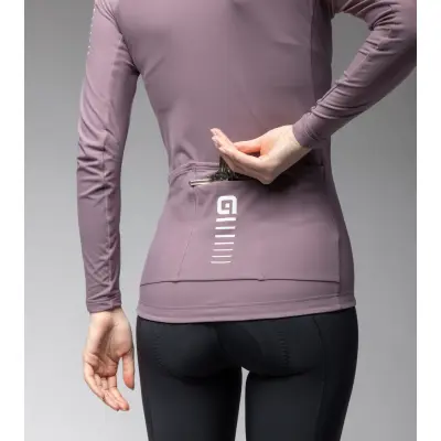 Zateplený cyklistický dres ALÉ dámský WARM RACE R-EV1   