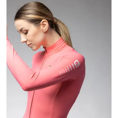 Zateplený cyklistický dres ALÉ dámský WARM RACE R-EV1   