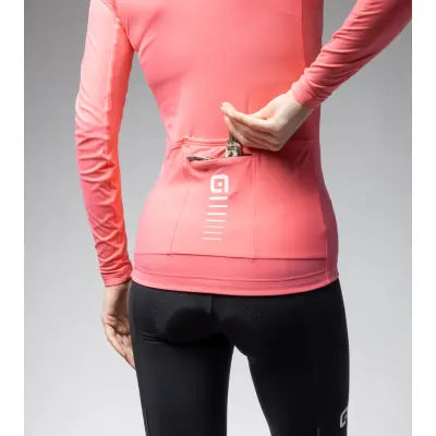 Zateplený cyklistický dres ALÉ dámský WARM RACE R-EV1   
