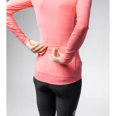 Zateplený cyklistický dres ALÉ dámský WARM RACE R-EV1   