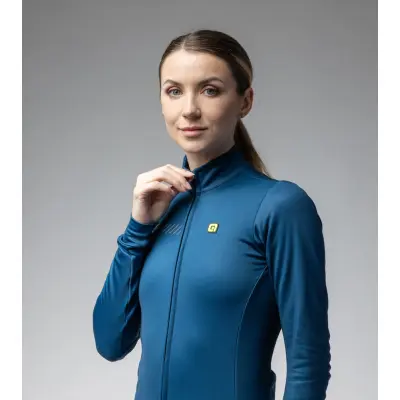 Zateplený cyklistický dres ALÉ dámský SOLID FONDO 2.0