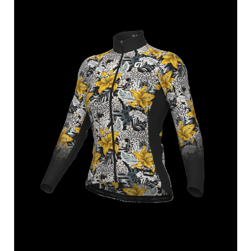 Zateplený cyklistický dres ALÉ dámský HIBISCUS PR-R