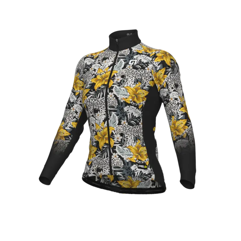 Zateplený cyklistický dres ALÉ dámský HIBISCUS PR-R