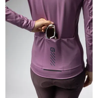 Zateplený cyklistický dres ALÉ dámský FONDO 2.0 SOLID
