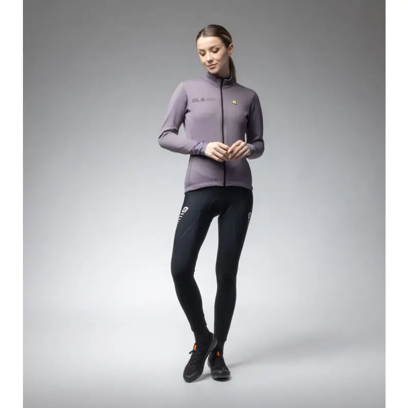 Zimní cyklistická bunda dámská Alé Cycling Fondo Plus Pragma hnědá