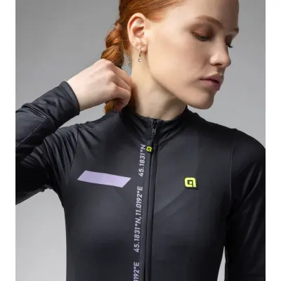 Zateplený cyklistický dres ALÉ dámský PR-E FOLLOW ME