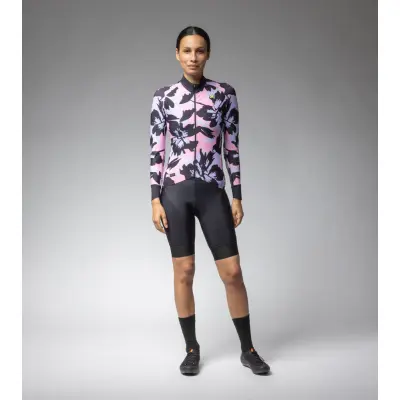 Zateplený cyklistický dres ALÉ dámský PR-E FLOWER