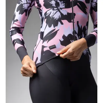 Zateplený cyklistický dres ALÉ dámský PR-E FLOWER